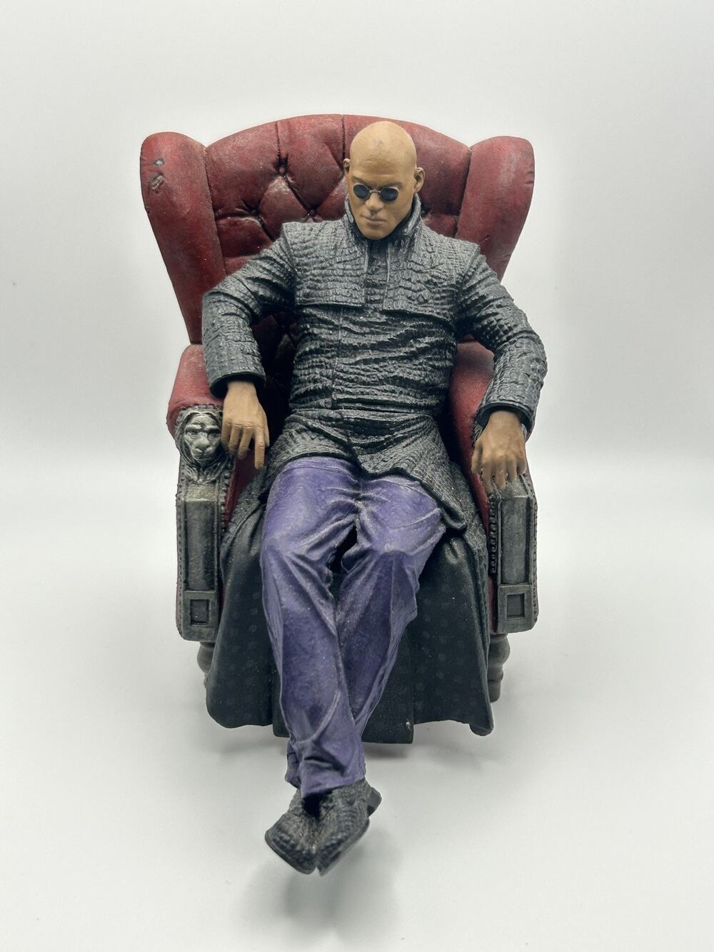 The Matrix / Morpheus (with Chair, Table, Phone) Figure - McFarlane Toys / 2003.
